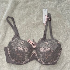 Victoria's Secret Lace Bra - Gray and Pink